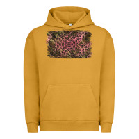 Pigment Peanut Butter Camouflage Pink Leopard Background Urban Hoodie - Jasminsmagicworld