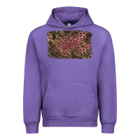 Tulip Camouflage Pink Leopard Background Urban Hoodie - Jasminsmagicworld