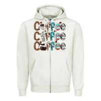 Oatmeal Heather coffee coffee coffee Zipper Hoodie - texasbilliewilder
