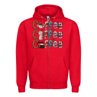Red coffee coffee coffee Zipper Hoodie - texasbilliewilder