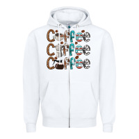 White coffee coffee coffee Zipper Hoodie - texasbilliewilder