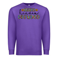 Purple make heaven crowded Premium Sweatshirt - CowhideDigitalArt
