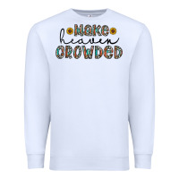 White make heaven crowded Premium Sweatshirt - CowhideDigitalArt