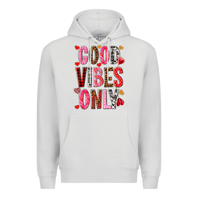 Good Vibes Only Premium Hoodie by NancyCooperArtShop | Teevron