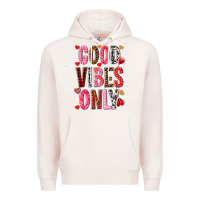 Pale Pink good vibes only Premium Hoodie - NancyCooperArtShop