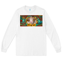 White merino ram license plate Long Sleeve Tee - BarkalooDesign