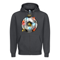 Smoke christmas  soccer Zipper Hoodie - Zillion Design Studio