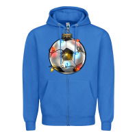 True Royal christmas  soccer Zipper Hoodie - Zillion Design Studio