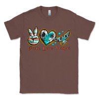 Chestnut peace love freebird Classic Tee - texasbilliewilder