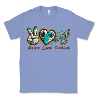 Colony Blue peace love freebird Classic Tee - texasbilliewilder