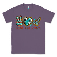 Lavender peace love freebird Classic Tee - texasbilliewilder