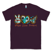 Plum peace love freebird Classic Tee - texasbilliewilder