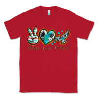 Red peace love freebird Classic Tee - texasbilliewilder
