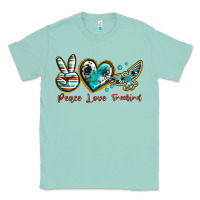 Seafoam peace love freebird Classic Tee - texasbilliewilder
