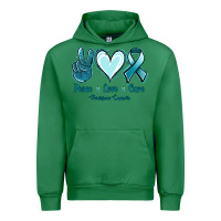 Emerald Peace Love Cure Ovarian Cancer Urban Hoodie - Jasminsmagicworld