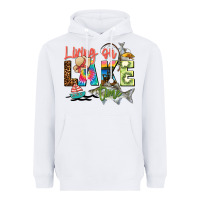 White living on lake time Heavyweight Hoodie - Zillion Design Studio