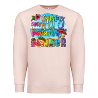 Pale Pink enjoy every moment of summer Premium Sweatshirt - HRA Design Shop