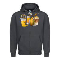 Smoke coffee cups bumble bee Zipper Hoodie - texasbilliewilder
