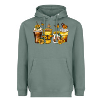 Sage butterfly coffee cups Heavyweight Hoodie - Zillion Design Studio