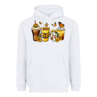 White butterfly coffee cups Heavyweight Hoodie - Zillion Design Studio