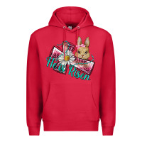 Cardinal he is risen cross rabbit Premium Hoodie - BarkalooDesign