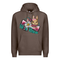 Coffee he is risen cross rabbit Premium Hoodie - BarkalooDesign