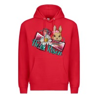 Red he is risen cross rabbit Premium Hoodie - BarkalooDesign