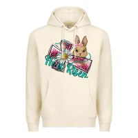 Tofu he is risen cross rabbit Premium Hoodie - BarkalooDesign