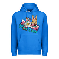 True Royal he is risen cross rabbit Premium Hoodie - BarkalooDesign