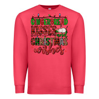 Cardinal gingerbread kisses and christmas wishes Premium Sweatshirt - FaDigitalArtStudio