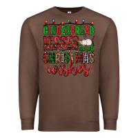 Chestnut gingerbread kisses and christmas wishes Premium Sweatshirt - FaDigitalArtStudio