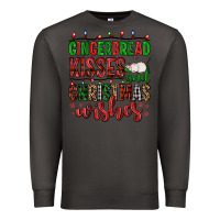 Smoke gingerbread kisses and christmas wishes Premium Sweatshirt - FaDigitalArtStudio