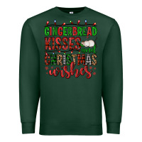 Sports Green gingerbread kisses and christmas wishes Premium Sweatshirt - FaDigitalArtStudio