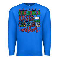 True Royal gingerbread kisses and christmas wishes Premium Sweatshirt - FaDigitalArtStudio