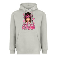 Moon Dust brest cancer warrior afro messy bun Heavyweight Hoodie - texasbilliewilder