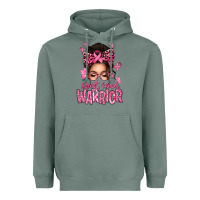 Sage brest cancer warrior afro messy bun Heavyweight Hoodie - texasbilliewilder