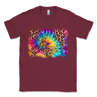 Burgundy leopard tie dye background Classic Tee - Zillion Design Studio
