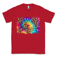 Red leopard tie dye background Classic Tee - Zillion Design Studio