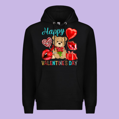 Happy Valentines Day Premium Hoodie Designed By Nancycooperartshop