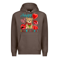 Coffee happy valentines day Premium Hoodie - NancyCooperArtShop