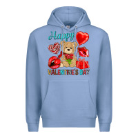 Colony Blue happy valentines day Premium Hoodie - NancyCooperArtShop