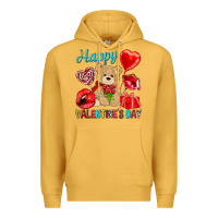 Mustard happy valentines day Premium Hoodie - NancyCooperArtShop