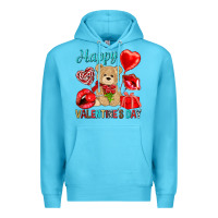 Ocean Blue happy valentines day Premium Hoodie - NancyCooperArtShop