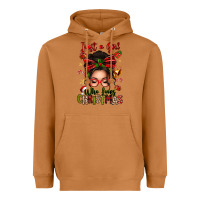 Meerkat just a girl who loves christmas afro messy bun Heavyweight Hoodie - texasbilliewilder