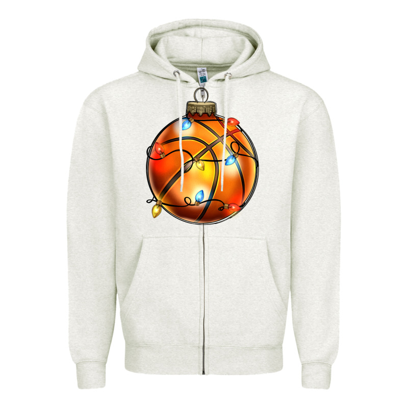 Christmas  Baskerball Zipper Hoodie by Zillion Design Studio | Teevron