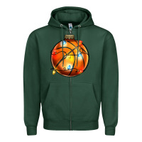 Sports Green christmas  baskerball Zipper Hoodie - Zillion Design Studio