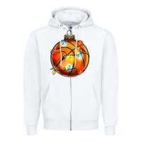 White christmas  baskerball Zipper Hoodie - Zillion Design Studio