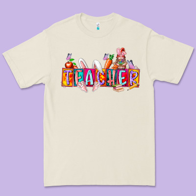 Teacher Easrter Day Premium Tee Designed By Racoondesign
