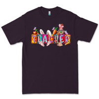 Plum teacher easrter day Premium Tee - RacoonDesign