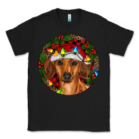 Black Christmas Dachshund Classic Tee - RanaPortraitStore